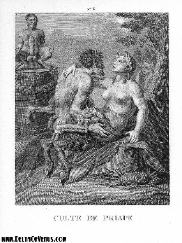 Antique Erotic Art - Agostino Caracci - The Cult of Priapus