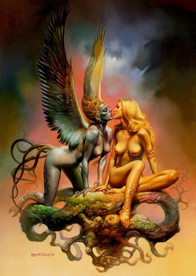 Fantasy Erotica - Boris Vallejo, Lesbian Human and ???